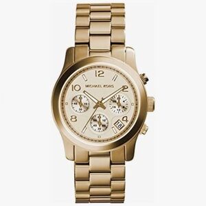 Michael Kors (MK 5055) “RUNWAY” Gold Chronograph Watch